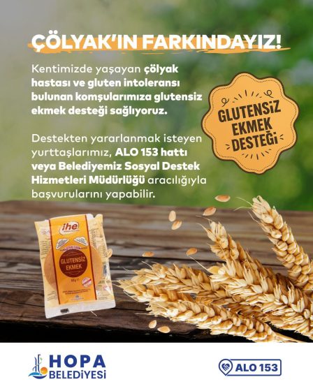 Çölyak Hastaları İçin Glütensiz Ekmek Desteği!