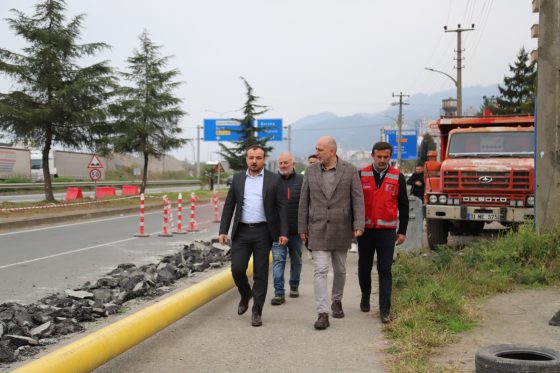 Hopa’da Doğalgaz Kazı Çalışmaları Başladı