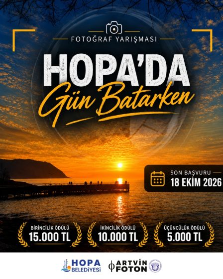 Hopa’da Gün Batarken Fotoğraf Yarışması Başlıyor